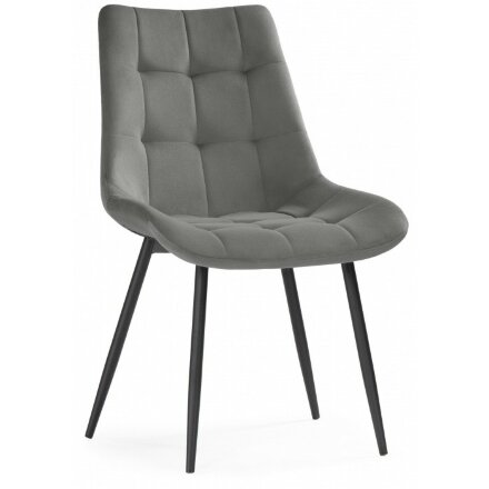 Стул на металлокаркасе Sidra dark gray / black 