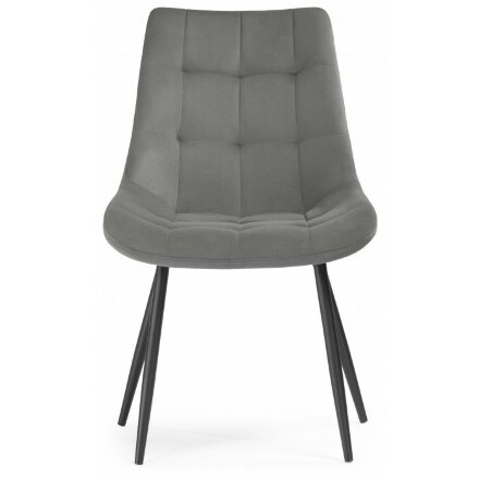 Стул на металлокаркасе Sidra dark gray / black 