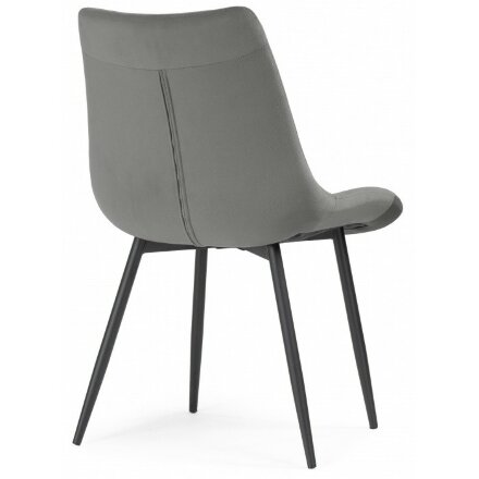 Стул на металлокаркасе Sidra dark gray / black 