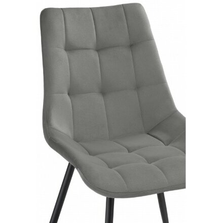 Стул на металлокаркасе Sidra dark gray / black 