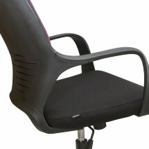 Кресло офисное BRABIX PREMIUM &quot;Galaxy EX-519&quot;, ткань, черное/терракотовое, 531570
