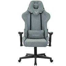 Кресло игровое Бюрократ VIKING KNIGHT LT28 FABRIC серо-голубой
