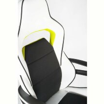 Кресло офисное / Джокер Z  / (black+white) черно-белый пластик / черная ткань / белая экокожа