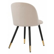 Стул на металлокаркасе Gabi beige / black / gold