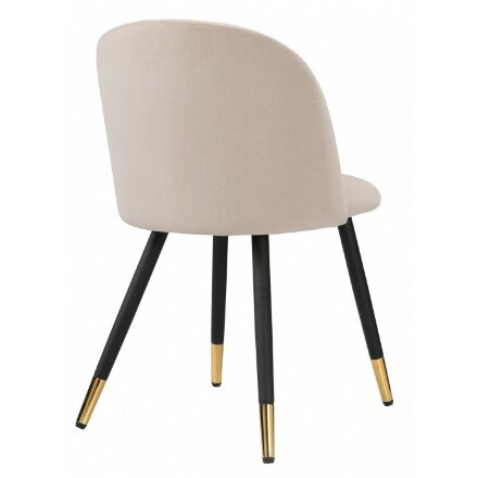 Стул на металлокаркасе Gabi beige / black / gold 