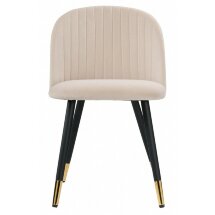 Стул на металлокаркасе Gabi beige / black / gold