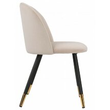 Стул на металлокаркасе Gabi beige / black / gold