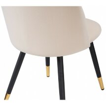 Стул на металлокаркасе Gabi beige / black / gold