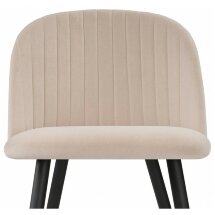 Стул на металлокаркасе Gabi beige / black / gold