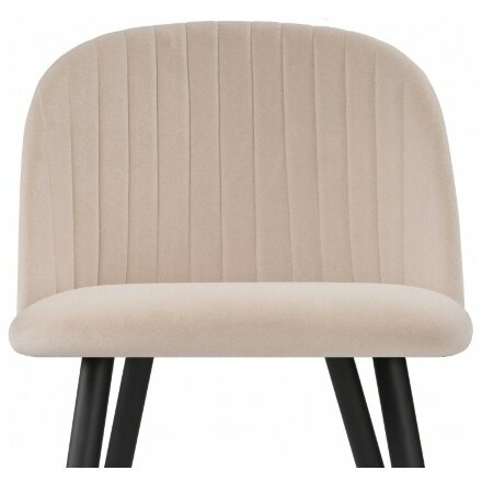Стул на металлокаркасе Gabi beige / black / gold 