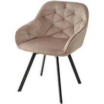 Стул GALE BLUVEL-40 BEIGE поворот.360 град., велюр М-City