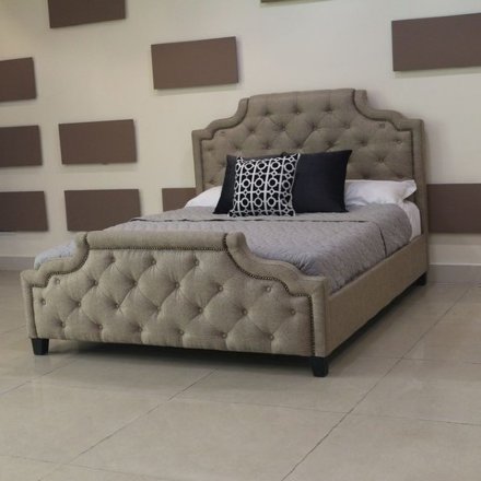 Кровать Marella B595 180*200 бежевый лен Бежевый