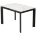Стол CORNER 120 HIGH GLOSS STATUARIO керамика, стекло/ черный каркас, ®DISAUR 
