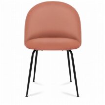 Стул Stool Group Mystere Black, розовый обивка велюр ножки металлические черные