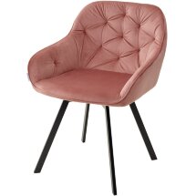 Стул GALE BLUVEL-52 PINK поворот.360 град., велюр М-City