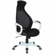 Кресло офисное BRABIX PREMIUM &quot;Genesis EX-517&quot;, пластик белый, ткань/экокожа/сетка черная, 531573