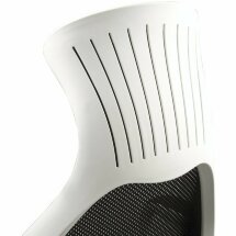 Кресло офисное BRABIX PREMIUM &quot;Genesis EX-517&quot;, пластик белый, ткань/экокожа/сетка черная, 531573