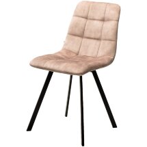 Стул CHILLI SQUARE VT5001-2 античный бежевый, велюр без &quot;пальчиковый&quot;/ черный каркас М-City