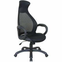 Кресло офисное BRABIX PREMIUM &quot;Genesis EX-517&quot;, пластик черный, ткань/экокожа/сетка черная, 531574