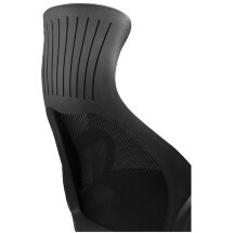 Кресло офисное BRABIX PREMIUM &quot;Genesis EX-517&quot;, пластик черный, ткань/экокожа/сетка черная, 531574