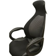Кресло офисное BRABIX PREMIUM &quot;Genesis EX-517&quot;, пластик черный, ткань/экокожа/сетка черная, 531574