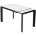 Стол CORNER 120 MATTE STATUARIO Белый мрамор матовый керамика, стекло/ черный каркас, ®DISAUR 