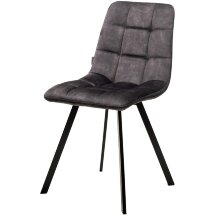 Стул CHILLI SQUARE VT5001-3 античный серый, велюр без &quot;пальчиковый&quot;/ черный каркас М-City