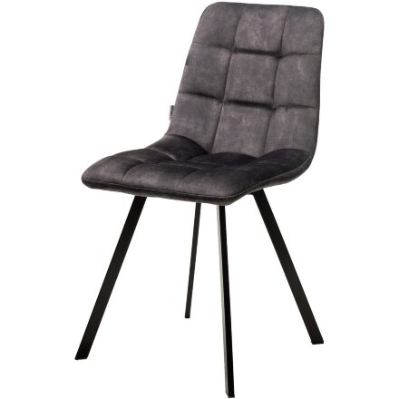Стул CHILLI SQUARE VT5001-3 античный серый, велюр без &quot;пальчиковый&quot;/ черный каркас М-City 