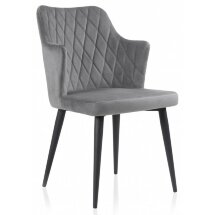 Стул на металлокаркасе Velen light gray