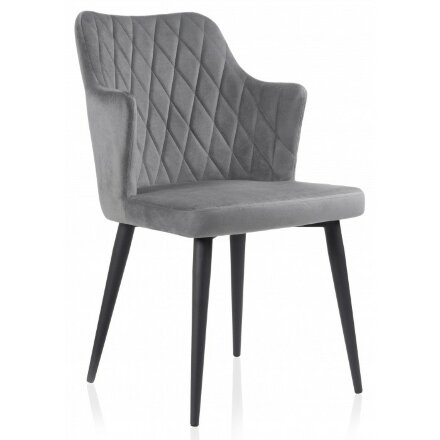 Стул на металлокаркасе Velen light gray 