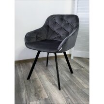 Стул GALE BLUVEL-14 GREY поворот.360 град., велюр М-City