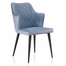 Стул на металлокаркасе Velen light blue
