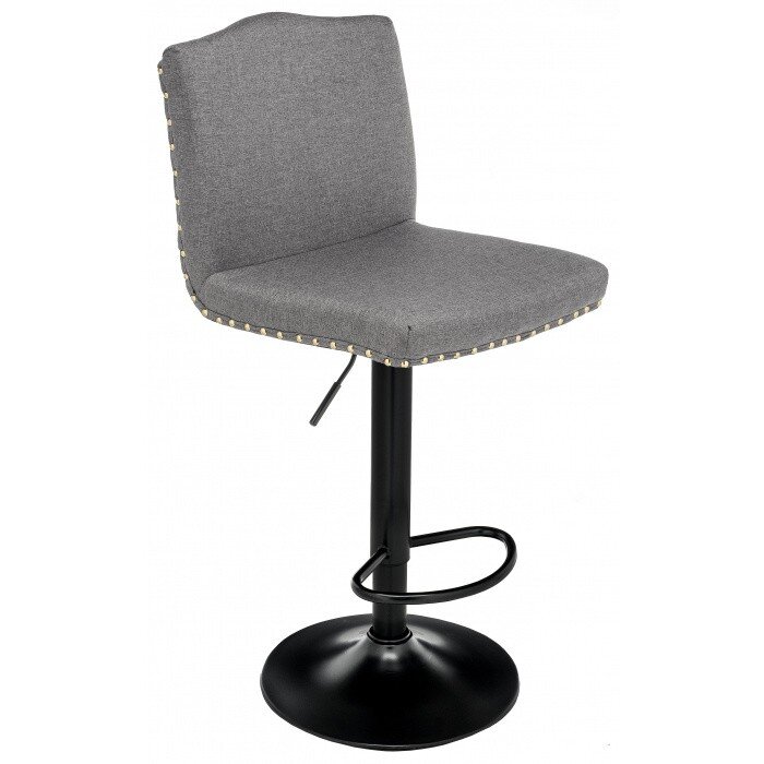 Барный стул Crown grey fabric 