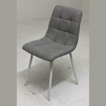 Стул CHILLI UF860-08B серый, ткань / белый каркас М-City
