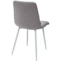 Стул CHILLI UF860-08B серый, ткань / белый каркас М-City