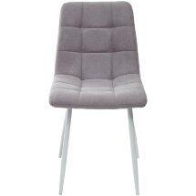Стул CHILLI UF860-08B серый, ткань / белый каркас М-City