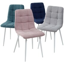 Стул CHILLI UF860-12B зеленый хром, ткань/ белый каркас М-City