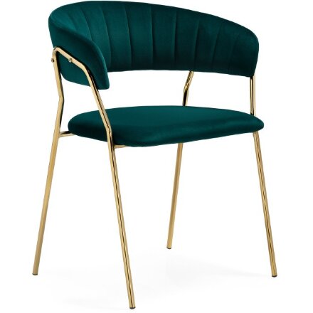 Стул на металлокаркасе Kamelia 1 green / gold 