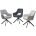 Стул GUARA 180 град. поворот. цвет серый RAVEN 18 / черный каркас, ®DISAUR 
