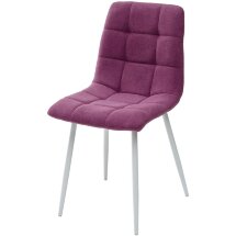 Стул CHILLI UF860-15B сияющая орхидея, ткань/ белый каркас М-City