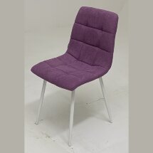 Стул CHILLI UF860-15B сияющая орхидея, ткань/ белый каркас М-City