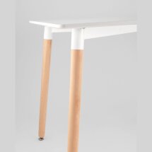 Стол Stool Group Oslo Rectangle WT белый, столешница МДФ, деревянные ножки