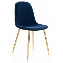 Стул на металлокаркасе Dabl dark blue