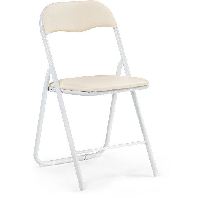 Стул на металлокаркасе Fold 1 складной beige / white Стул на металлокаркасе Fold 1 складной beige / white