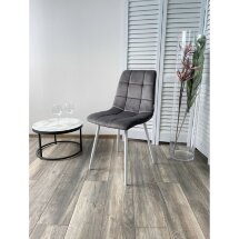 Стул CHILLI G108-12 антрацит/ белый каркас, велюр М-City