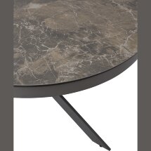 Стол TRENTO 120 KL-19 СЕРО-КОРИЧНЕВЫЙ КАМЕНЬ, итальянская керамика/ GREY1 серый каркас М-City