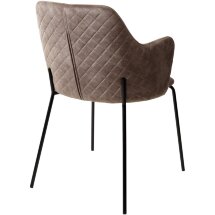 Стул AMARETTO VBP208 античный серо-бежевый/ черный каркас, М-City