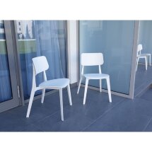 Пластиковый стул Sheffilton SHT-S110-P белый / белый