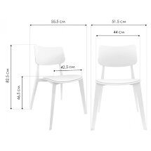 Пластиковый стул Sheffilton SHT-S110-P белый / белый