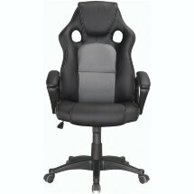 Кресло компьютерное BRABIX &quot;Rider Plus EX-544&quot; КОМФОРТ, экокожа, черное/серое, 531582